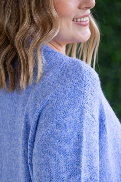 IN STOCK Madison Cozy Cardigan - Blue FINAL SALE