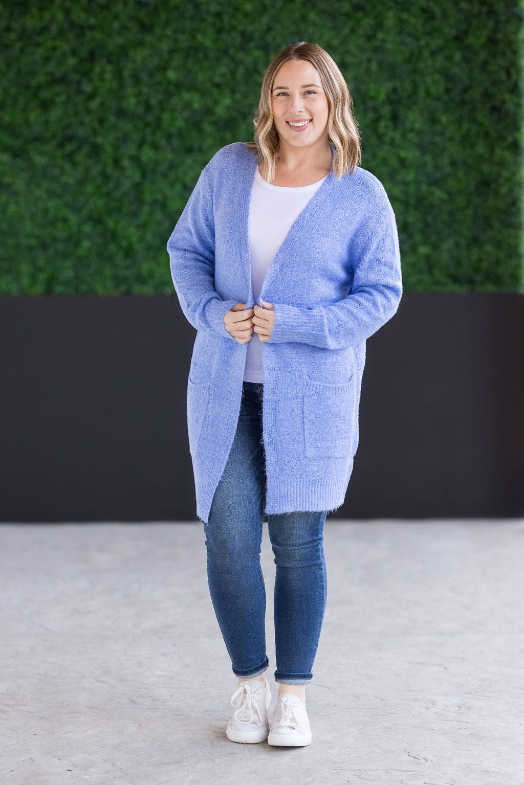IN STOCK Madison Cozy Cardigan - Blue FINAL SALE
