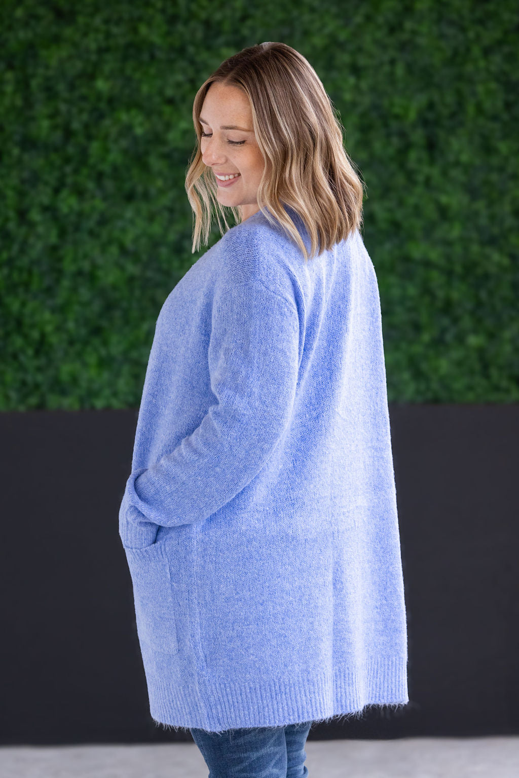 IN STOCK Madison Cozy Cardigan - Blue FINAL SALE