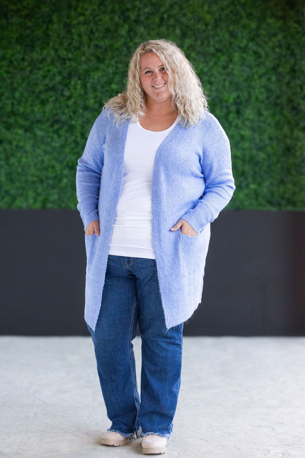 IN STOCK Madison Cozy Cardigan - Blue FINAL SALE