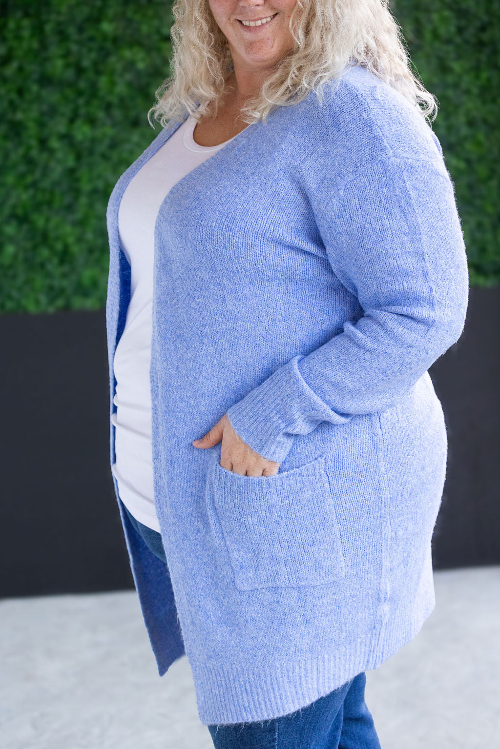 IN STOCK Madison Cozy Cardigan - Blue FINAL SALE