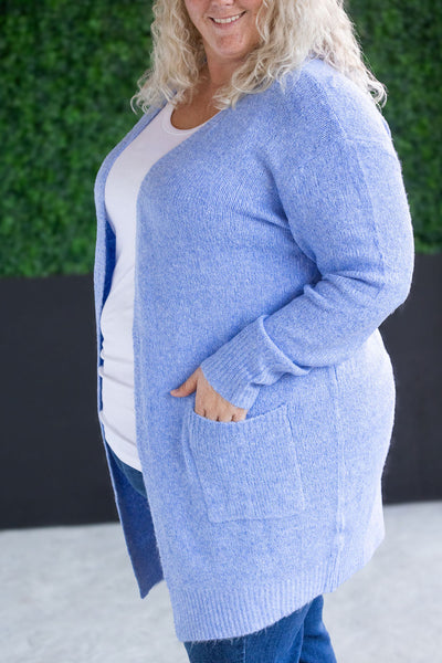 IN STOCK Madison Cozy Cardigan - Blue FINAL SALE