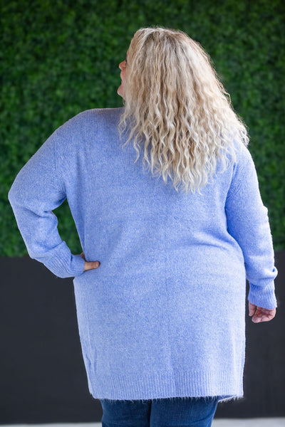 IN STOCK Madison Cozy Cardigan - Blue FINAL SALE