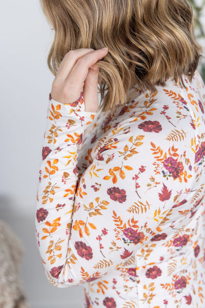 IN STOCK Blair Long Sleeve Top - Autumn Floral
