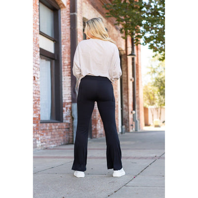Ready to Ship | The Vanessa 30 - Black Bootcut Leggings