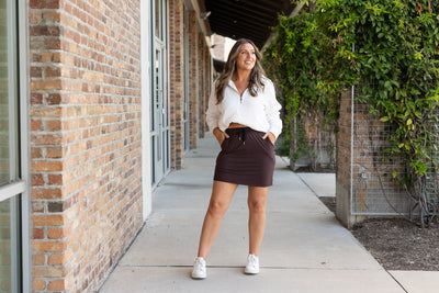 PreOrder | The Bridget BROWN Jogger Skirt