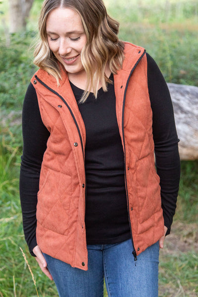 IN STOCK Corduroy Vest - Pumpkin FINAL SALE