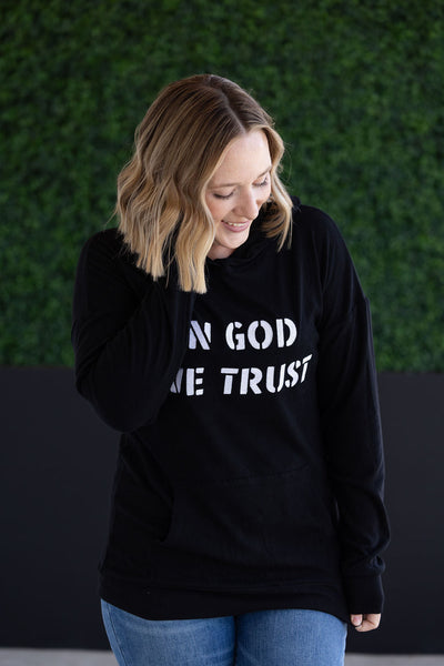 IN STOCK Corrine Embroidered Hoodie - In God We Trust