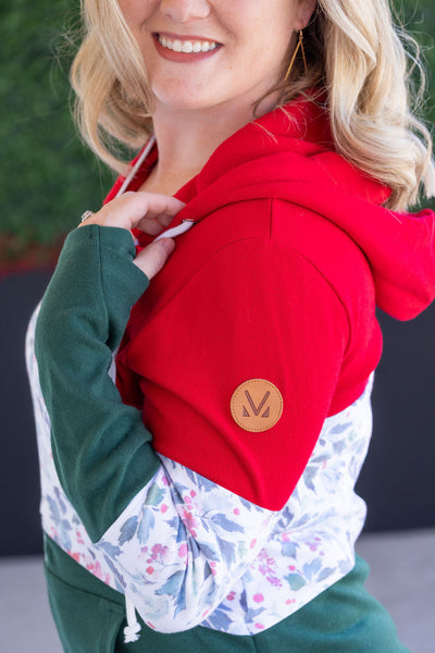 IN STOCK Colorblock Fullzip - Red, Winter Berry, Evergreen
