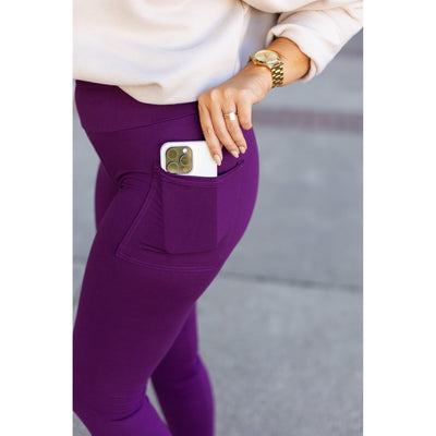 Ready to Ship | The Kinsley Purple Full Length Leggings Round 3 - Luxe Leggings by Julia Rose®