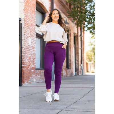 Ready to Ship | The Kinsley Purple Full Length Leggings Round 3 - Luxe Leggings by Julia Rose®