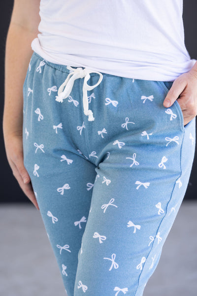 IN STOCK Classic Joggers - Teal Ribbons