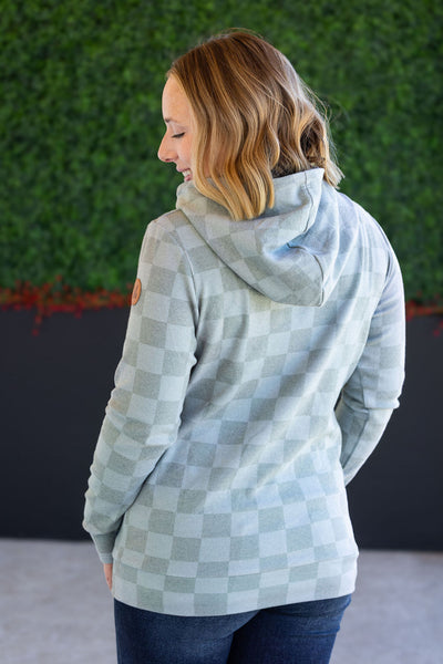 IN STOCK Ashley Hoodie - Olive Checkers