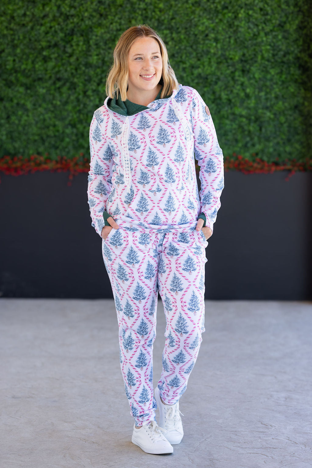 IN STOCK Hailey Pullover Hoodie - Candy Cane Lane