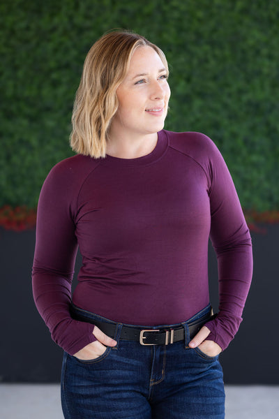 IN STOCK Blair Long Sleeve Top - Plum