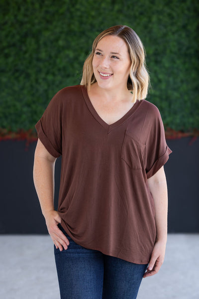 IN STOCK Sierra Pocket Top - Brown