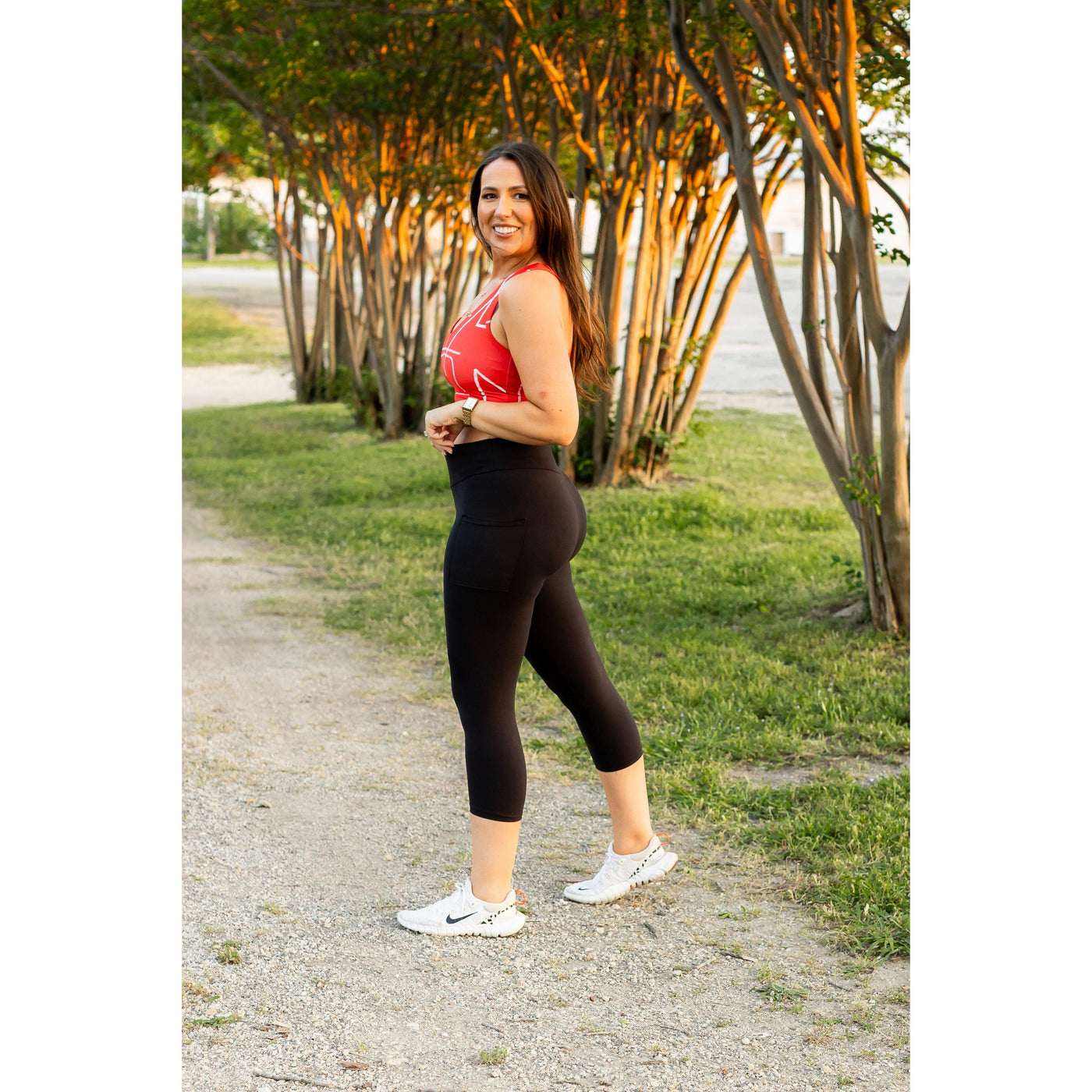 Ready to Ship | The Cassandra - Black CAPRI with POCKETS  - Luxe Leggings by Julia Rose®