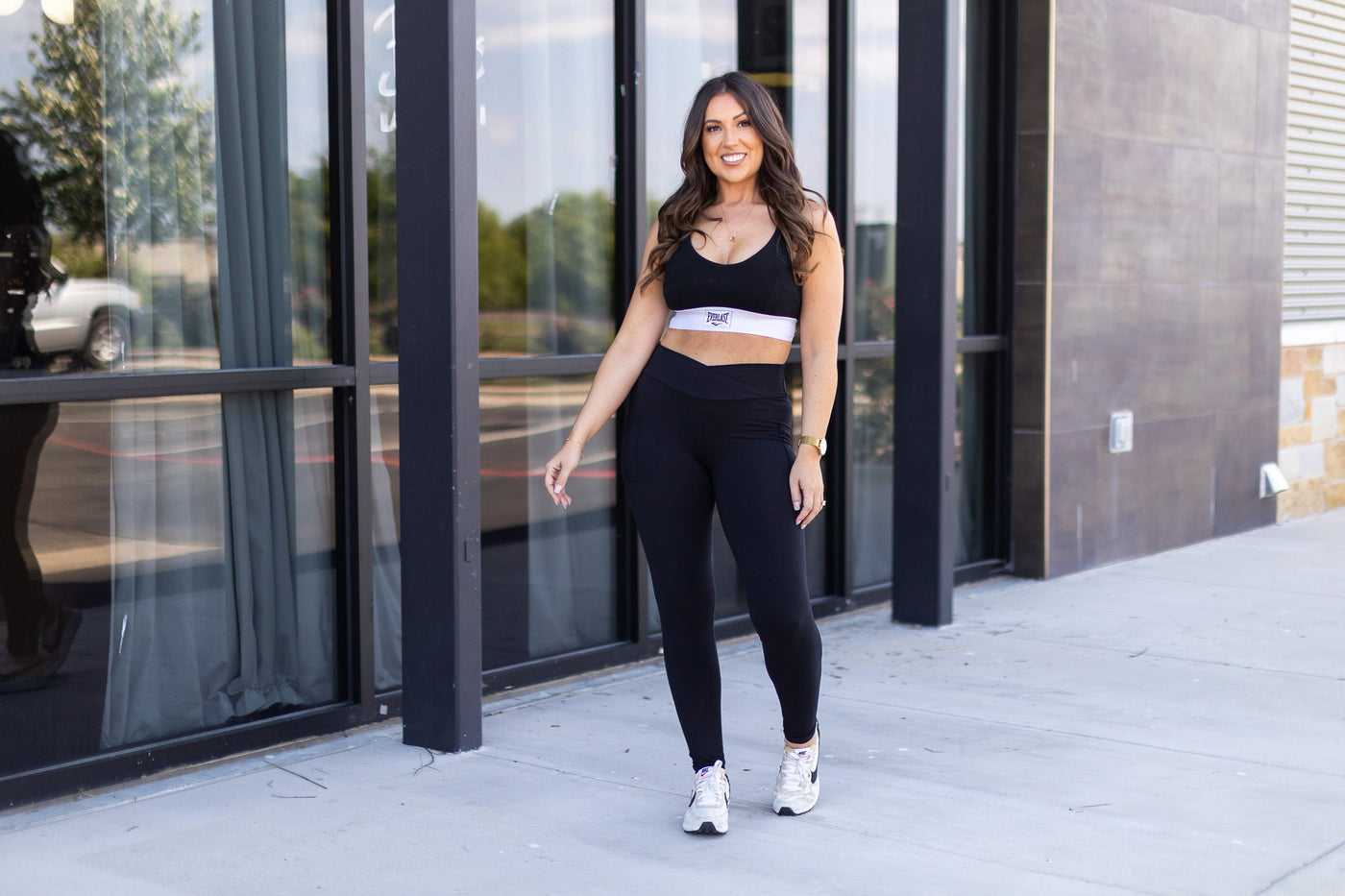 Ready to Ship |  The Stephanie - Crossover BLACK Pocket Full Length Leggings Round 5  - Luxe Leggings by Julia Rose®
