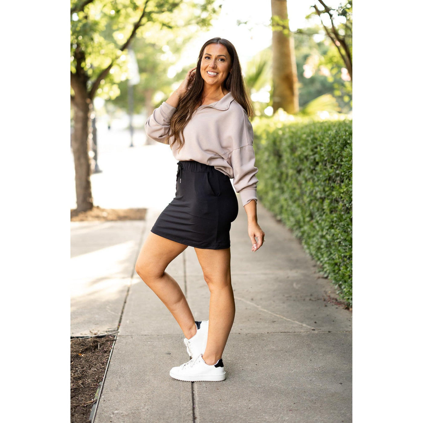 PreOrder  | The Kristina BLACK Jogger Skirt