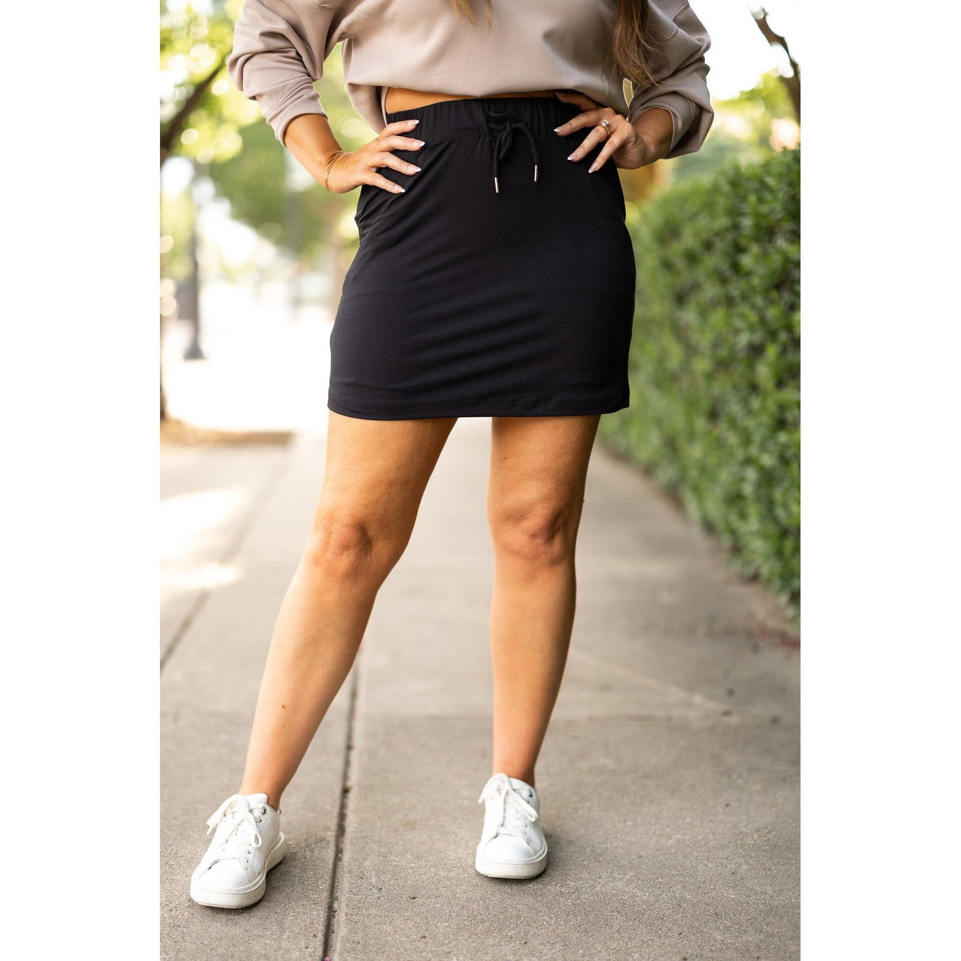 PreOrder  | The Kristina BLACK Jogger Skirt