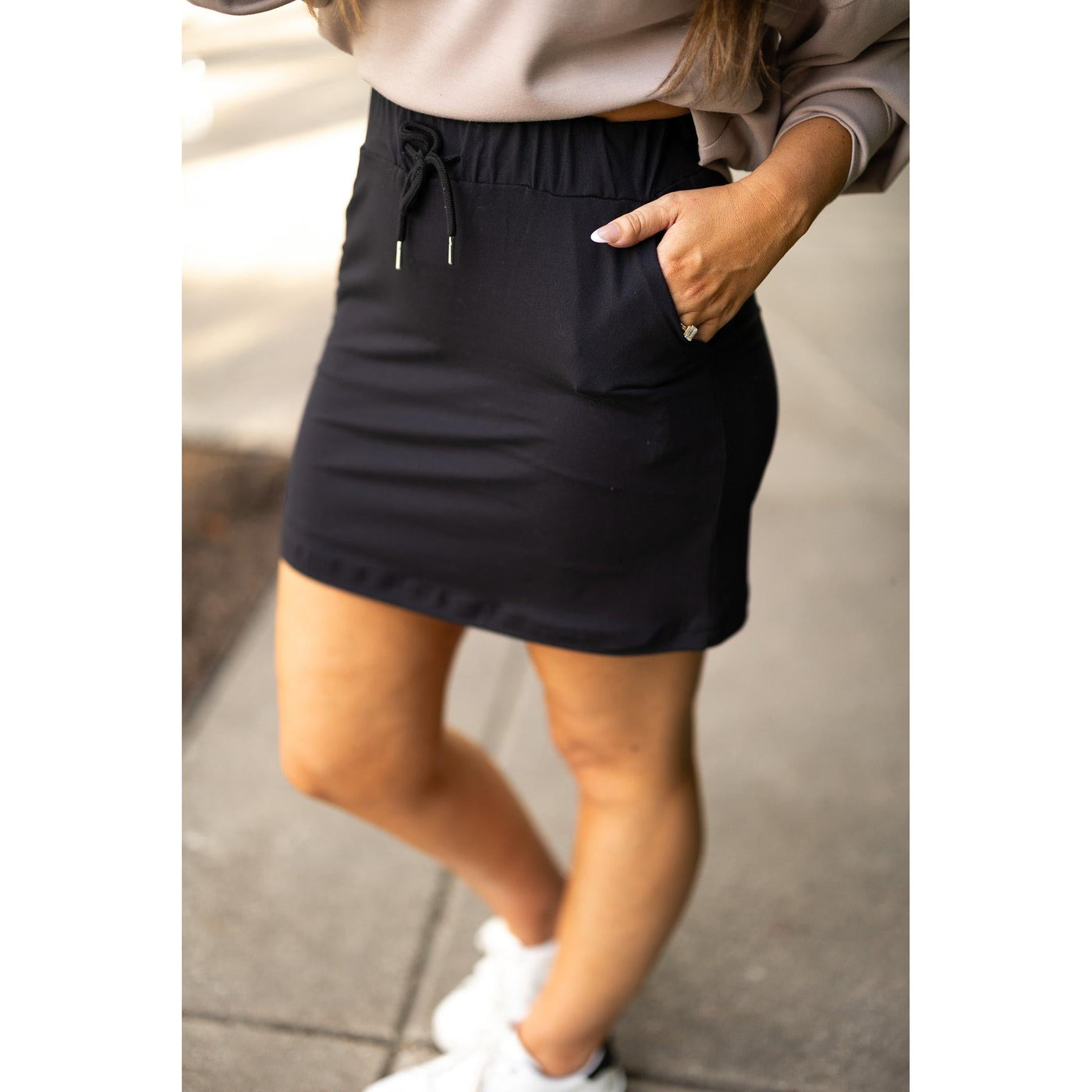 PreOrder  | The Kristina BLACK Jogger Skirt