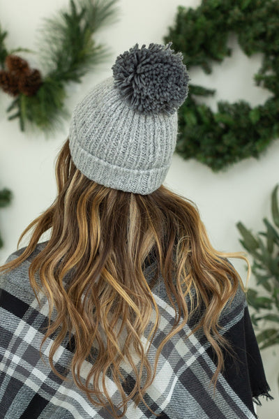 IN STOCK Heather Grey Beanie | Women's Knit Hat FINAL SALE