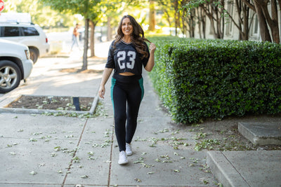 PreOrder | The Gracie- Green Panel Full Length Leggings Round 2