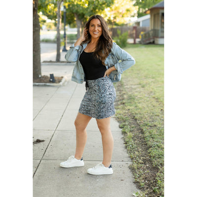 Ready to Ship | The Sydney Snakeskin Jogger Skirt