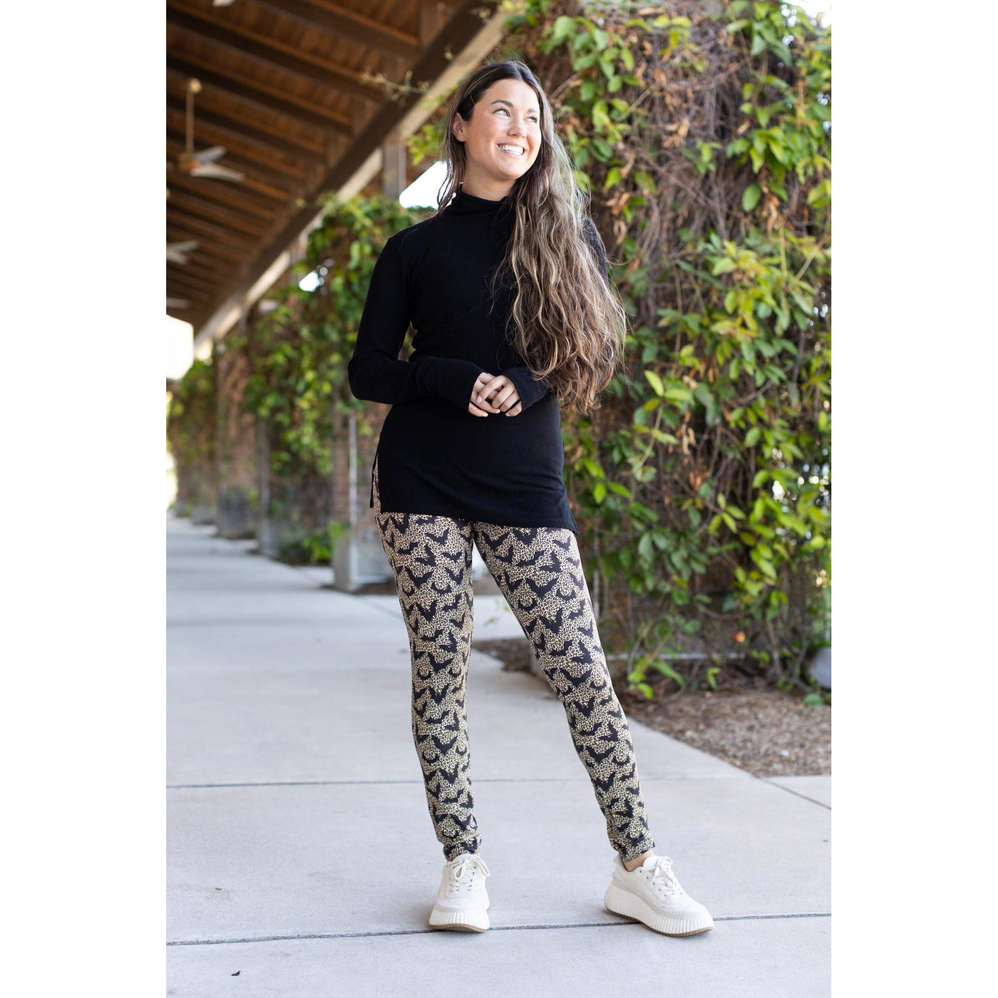 Ready to Ship | The Bianca - Leopard Bats Leggings