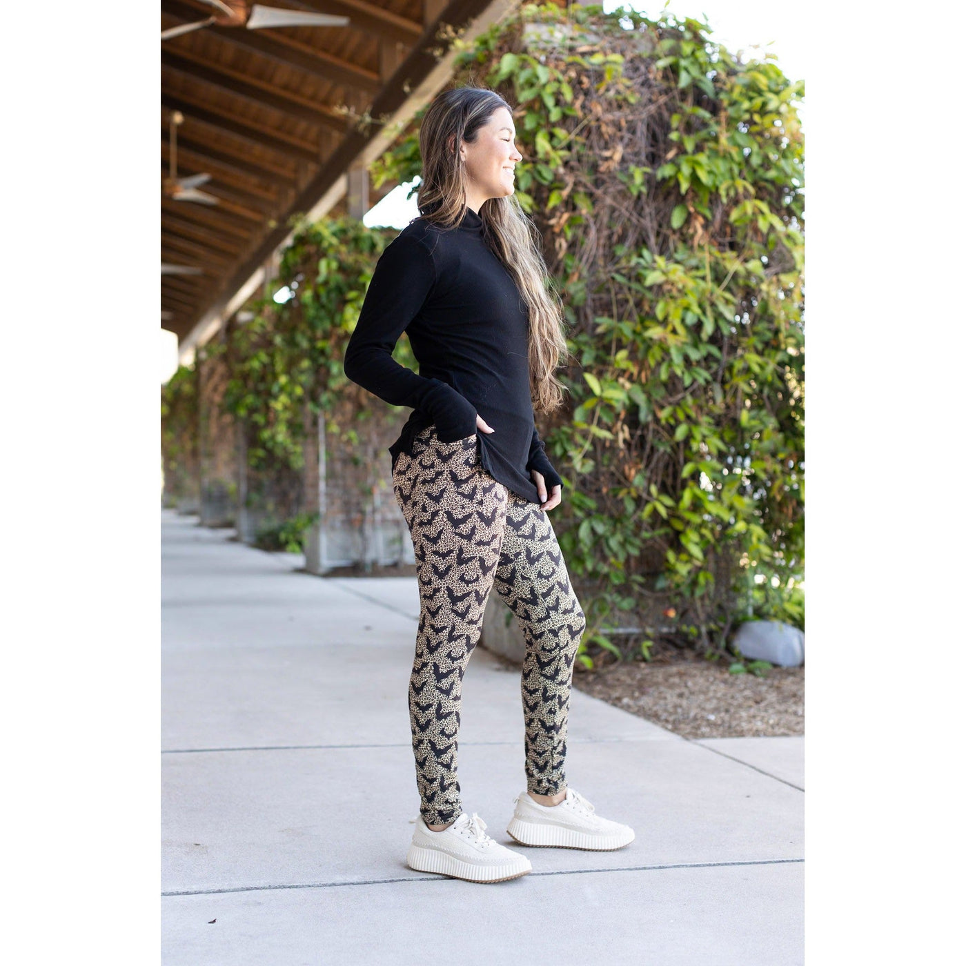 Ready to Ship | The Bianca - Leopard Bats Leggings
