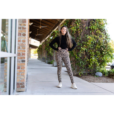 Ready to Ship | The Bianca - Leopard Bats Leggings