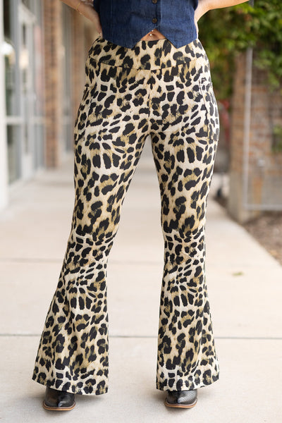 PreOrder | The Francesca Leopard Super Flare Leggings