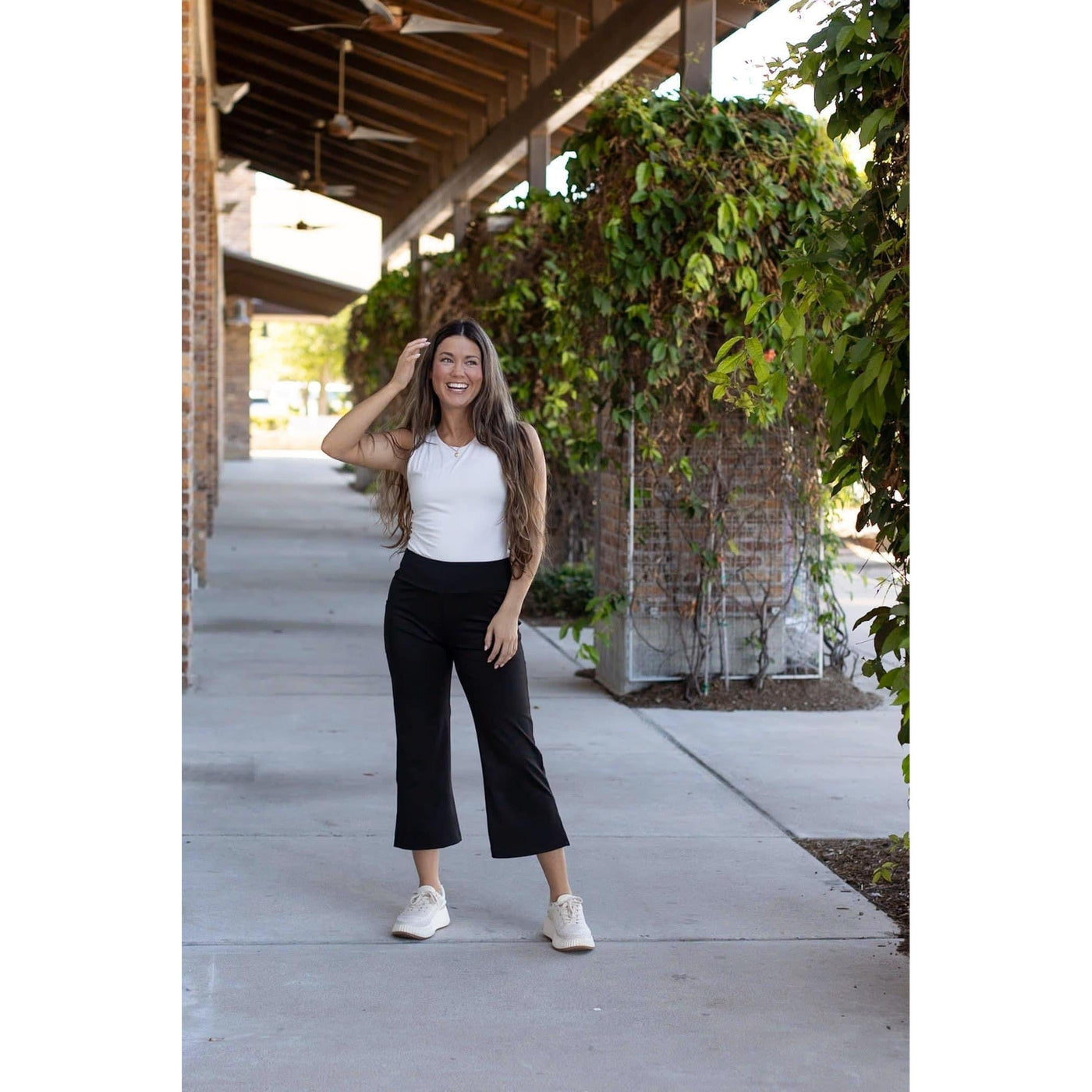 PreOrder | The Gabriella -Black  High Waisted Gaucho Pants