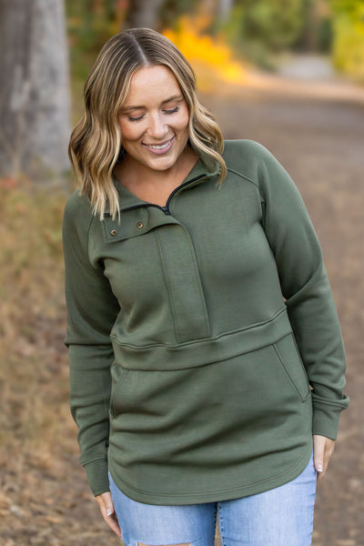 IN STOCK Mia Scuba Halfzip - Olive