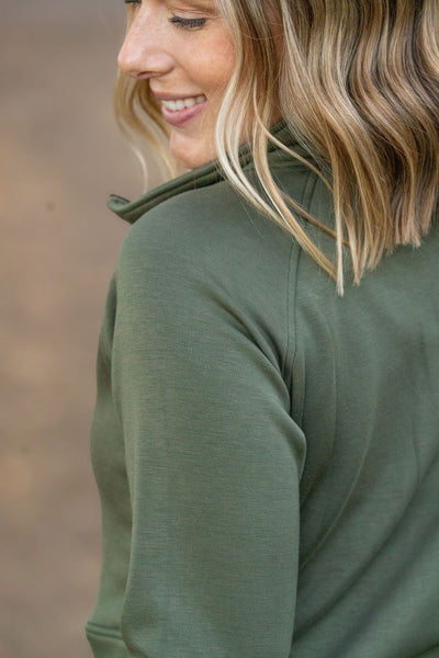 IN STOCK Mia Scuba Halfzip - Olive