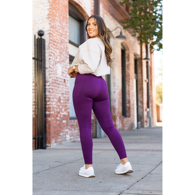 Ready to Ship | The Kinsley Purple Full Length Leggings Round 3 - Luxe Leggings by Julia Rose®