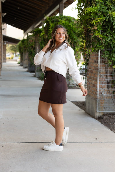 PreOrder | The Bridget BROWN Jogger Skirt