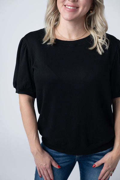 IN STOCK Katie Cozy Top - Black