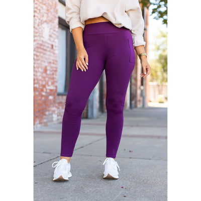 Ready to Ship | The Kinsley Purple Full Length Leggings Round 3 - Luxe Leggings by Julia Rose®