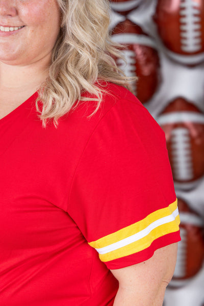 IN STOCK GameDay Tessa Short Sleeve Top - Kansas City