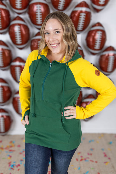 IN STOCK GameDay Halfzip Hoodie - Green Bay