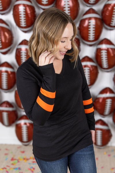 IN STOCK GameDay Larissa Long Sleeve Top - Cincinnati