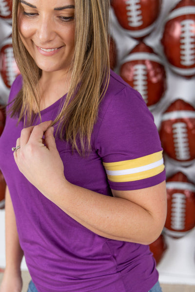 IN STOCK GameDay Tessa Short Sleeve Top - Minnesota