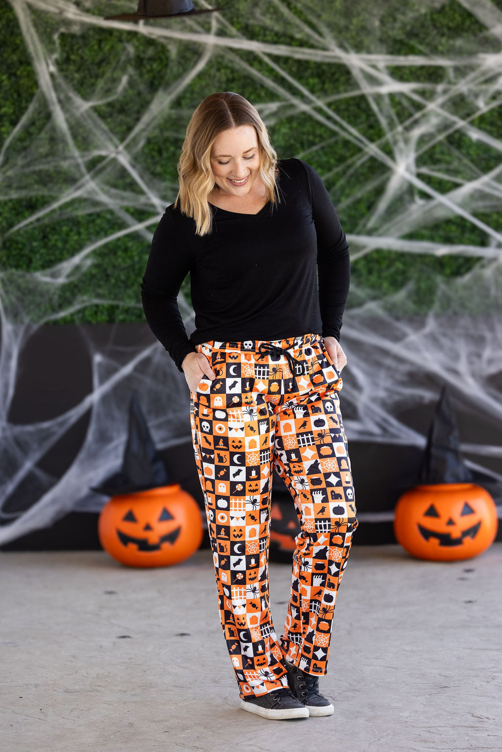 IN STOCK Lounge Pants - Trick-Or-Treat Checkered