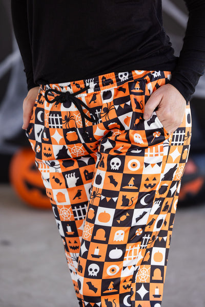 IN STOCK Lounge Pants - Trick-Or-Treat Checkered