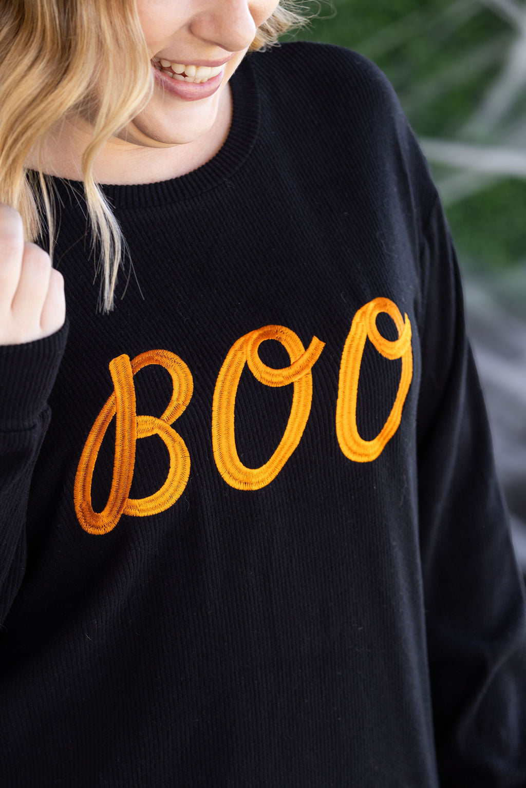 IN STOCK Corrine Embroidered Pullover Top - BOO