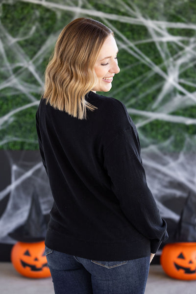 IN STOCK Corrine Embroidered Pullover Top - BOO