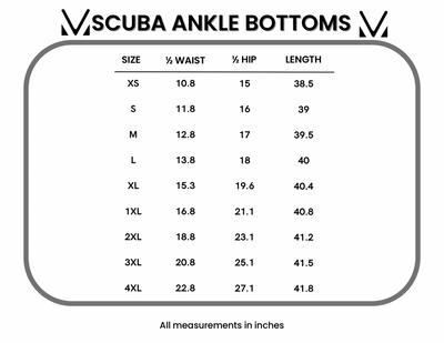 IN STOCK Scuba Ankle Bottoms- Black
