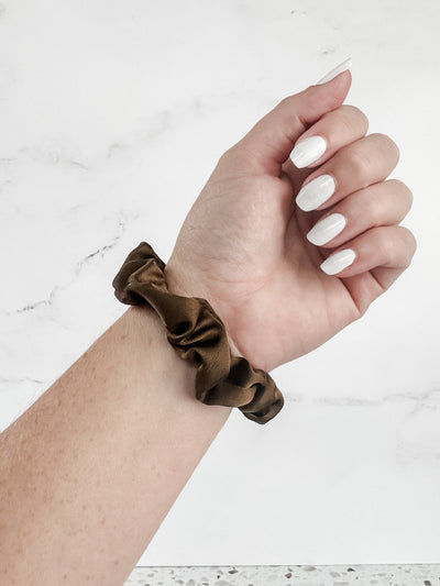 IN STOCK Satin Neutral Trio Scrunchies FINAL SALE