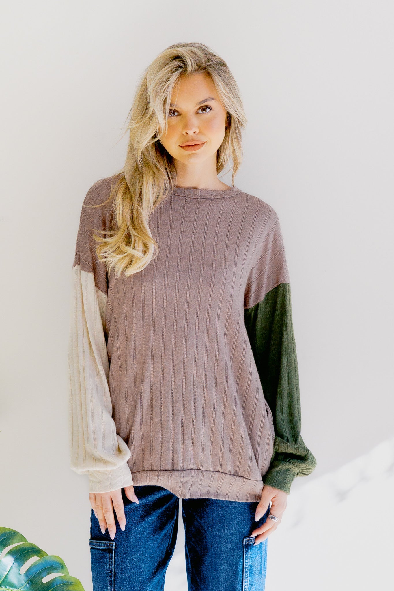 Rustling Fern Puff Sleeve